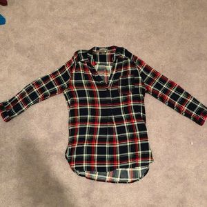 Plaid Blouse